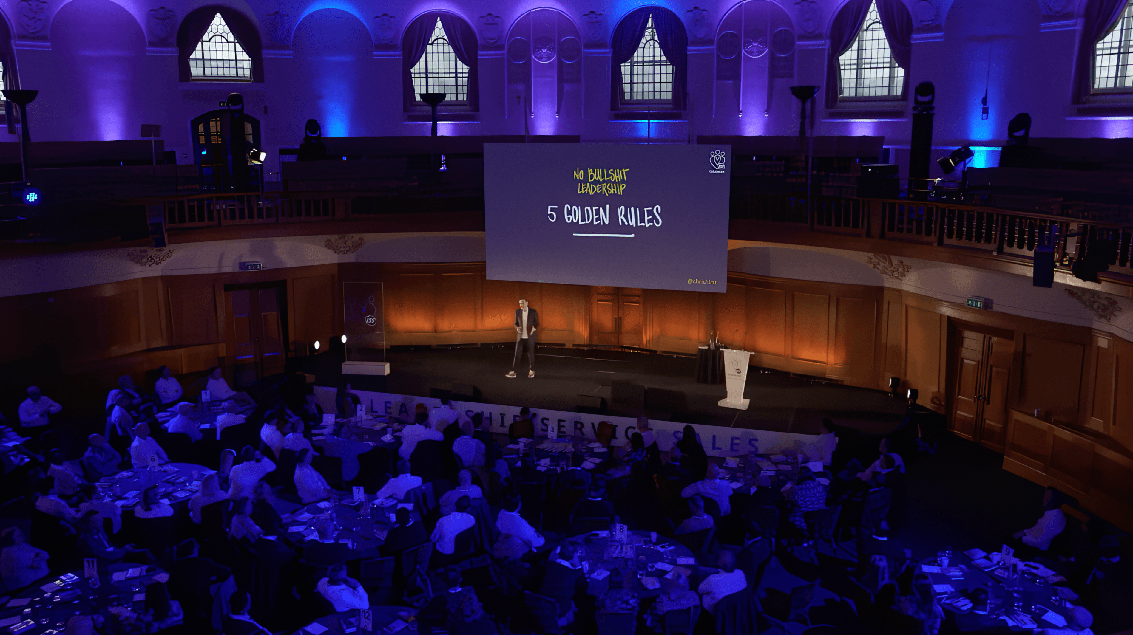 Large audience at Chris Hirst keynote event