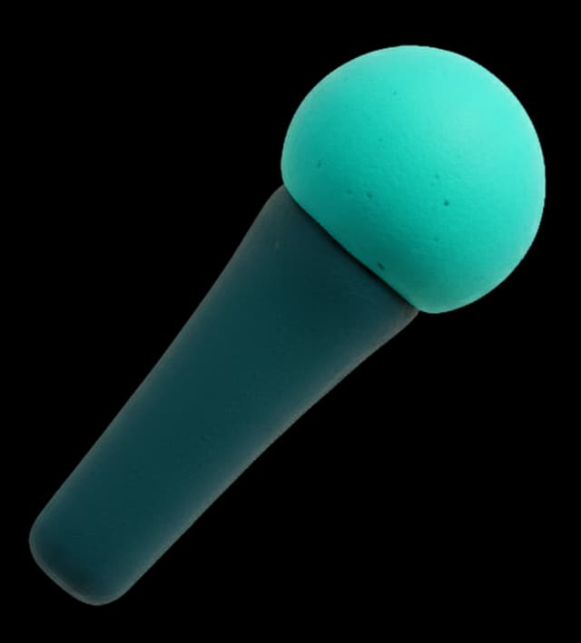 3D clay microphone